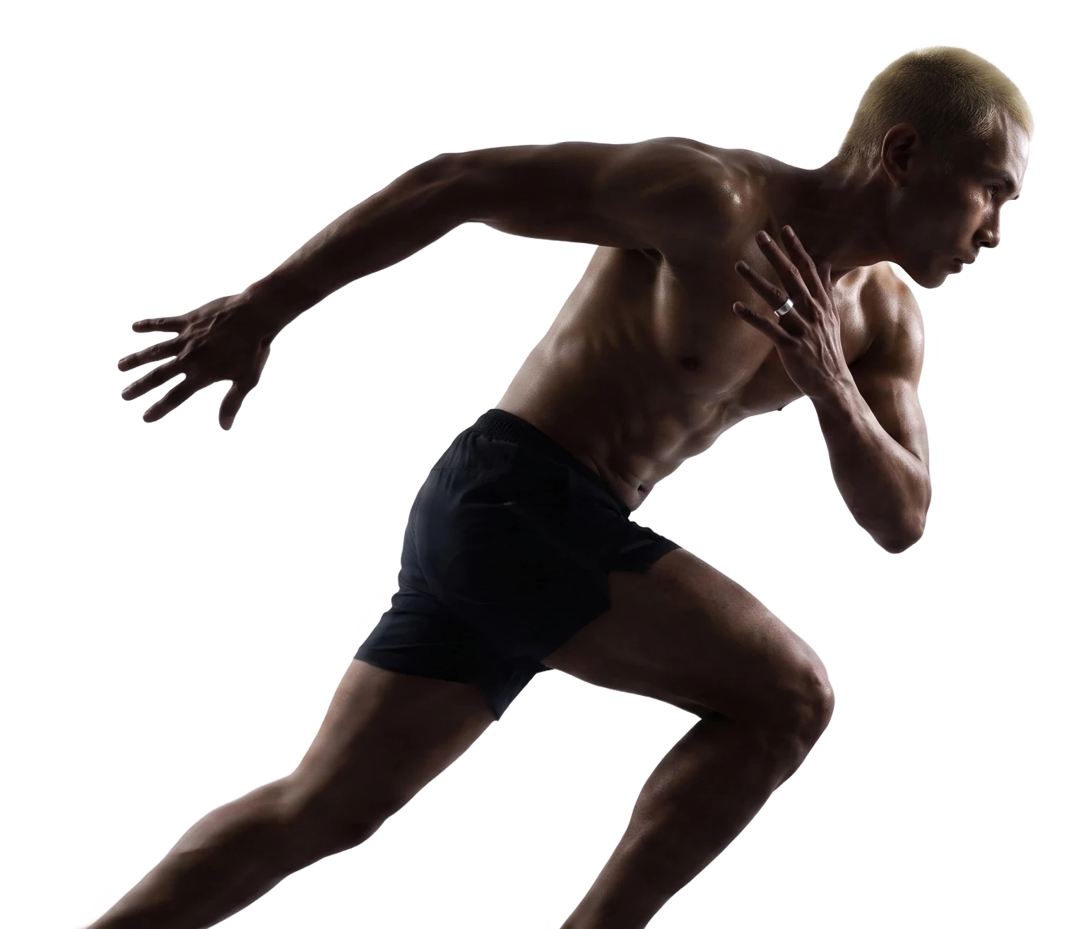Runner wearing the Vexo Ring